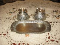 Лот: 16638733. Фото: 2. Антикварный набор поднос сахарница... Антиквариат