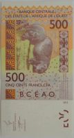 Лот: 6102886. Фото: 2. Сенегал (K) 500 франков КФА 2012... Банкноты