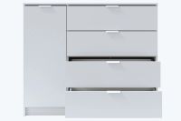 Лот: 23935772. Фото: 5. Комод с 4 ящиками 1200 Hoff Лофт