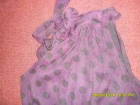 Лот: 11969478. Фото: 2. Фиолетовая в горох блузка(размер... Женская одежда