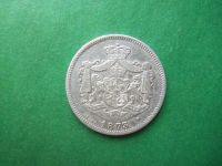 Лот: 18611878. Фото: 2. Румыния 1 лей 1873 г.,серебро. Монеты