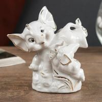 Лот: 25610563. Фото: 4. Фарфоровая статуэтка Игры слонят... Красноярск