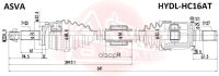 Лот: 21965038. Фото: 2. Привод Левый ASVA арт. HYDL-HC16AT. Автозапчасти