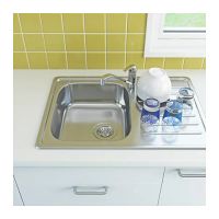 Лот: 5187612. Фото: 2. Врезная одинарная мойка с крылом... Сантехника, водопровод
