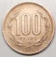 Лот: 1583127. Фото: 2. Чили. 100 песо 1996г. Монеты