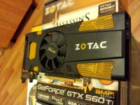 Лот: 3610923. Фото: 2. Zotac GTX560Ti AMP! (разогнанная... Комплектующие