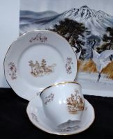 Лот: 15389000. Фото: 3. РЕТРО: Чайная тройка "Янтарный... Коллекционирование, моделизм