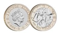 Лот: 17912494. Фото: 2. BUNC 2 фунта 2021 г. Уэллс Герберт... Монеты