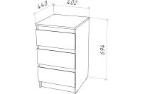Лот: 23650545. Фото: 2. Тумба прикроватная Hoff Stern. Хранение вещей