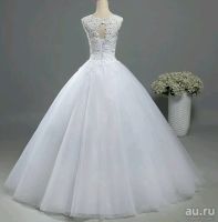 Лот: 13639313. Фото: 2. Свадебное кружевное платье. 42-44. Свадебная мода