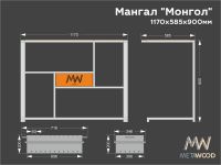 Лот: 18742502. Фото: 4. Мангал "Монгол", профильная труба...