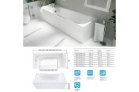 Лот: 25258045. Фото: 5. Ванна пристенная 1Marka Elegance