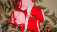 Лот: 7224571. Фото: 2. Носочки вязанные 2 пары для новорожденного. Одежда и аксессуары