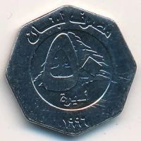 Лот: 8763438. Фото: 2. Ливан 50 ливров 1996 года. Без... Монеты