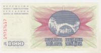 Лот: 9123282. Фото: 2. Босния и Герцоговина, 1000 динаров... Банкноты