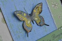 Лот: 1643191. Фото: 3. Поздравительная открытка с бабочкой... Сувениры, подарки