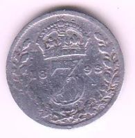 Лот: 11860177. Фото: 2. Великобритания 3 пенса серебро... Монеты