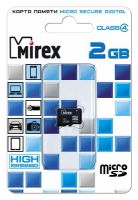 Лот: 8153513. Фото: 2. Карта памяти microSD 2 GB Mirex... Носители информации