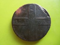 Лот: 4289170. Фото: 2. 5 копеек 1723 г.,крестовой пятак... Монеты