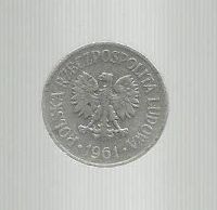 Лот: 9452549. Фото: 2. Польша. 20 грош 1961 г. Монеты