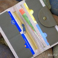 Лот: 17203891. Фото: 4. Кошелек из натуральной кожи ручной...