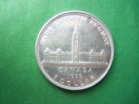 Лот: 18600511. Фото: 2. Канада 1 доллар 1939 г., серебро... Монеты