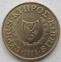 Лот: 12674088. Фото: 2. Кипр 5 центов 1998. Монеты