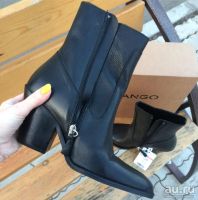 Лот: 13463032. Фото: 2. Кожаные ботильоны Mango. Женская обувь