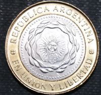 Лот: 10946641. Фото: 2. Экзотика с рубля (10741) Аргентина. Монеты