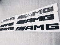 Лот: 17979534. Фото: 5. Шильдик AMG на багажник хром/черная...