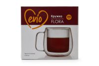 Лот: 23634889. Фото: 3. Кружка EVIO Flora. Домашний быт