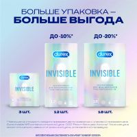 Лот: 23987617. Фото: 5. Дюрекс презервативы Инвизибл ультратонкие...