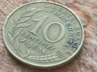 Лот: 11566710. Фото: 3. Монета 10 сантим Франция 1963... Коллекционирование, моделизм