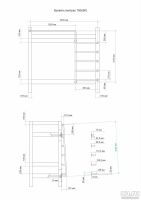 Лот: 9658436. Фото: 5. Кровать двухъярусная из клееного...