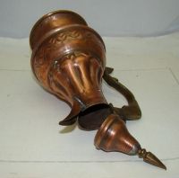 Лот: 11190915. Фото: 5. Кувшин кумган медный старинный...