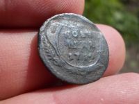 Лот: 14409547. Фото: 2. Очень редкая полушка 1750 года... Монеты