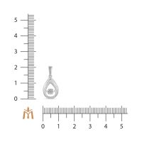 Лот: 24369312. Фото: 2. Подвеска с выращенным бриллиантом. Ювелирные изделия, бижутерия, часы
