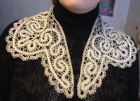 Лот: 6510346. Фото: 2. Воротник кружевной, плетение на... Вязание, шитье