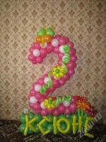 Лот: 2915846. Фото: 5. Цифра для дня рождения из воздушных...