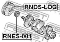 Лот: 25870302. Фото: 2. Шкив коленвала FEBEST RNDSLOG. Автозапчасти