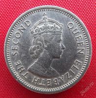 Лот: 2688028. Фото: 2. (№2447/LF) 10 центов 1965 (Британские... Монеты