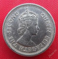 Лот: 2688028. Фото: 2. (№2447) 10 центов 1965 (Британские... Монеты