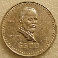 Лот: 9005640. Фото: 2. 500 песо 1987 Мексика. Монеты