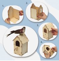 Лот: 19446008. Фото: 2. Скворечник, 18 × 9 × 9 см/набор... Для дачи, дома, огорода, бани, парка