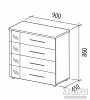 Лот: 7873408. Фото: 3. Комод (новый) арт. Розали 96.18. Мебель