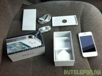 Лот: 3958046. Фото: 2. Iphone 4 16gb White с чехлом в... Смартфоны, связь, навигация