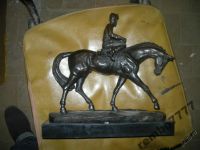 Лот: 5818609. Фото: 2. жокей. конь.лошадь.скачки.бронза... Живопись, скульптура, фото