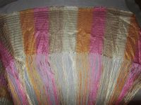 Лот: 1374208. Фото: 2. Шторы нитяные радуга розово-оранжевые... Домашний текстиль