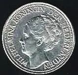 Лот: 12324051. Фото: 2. 25 центов 1941 г. Нидерланды... Монеты