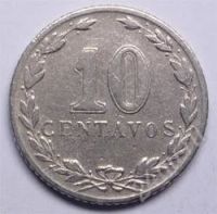 Лот: 75431. Фото: 2. Аргентина. 10 сентаво 1937г. Редкость... Монеты